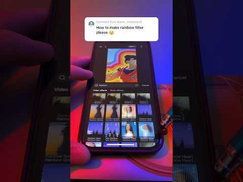 How to make RAINBOW FILTERS in CapCut Tutorial