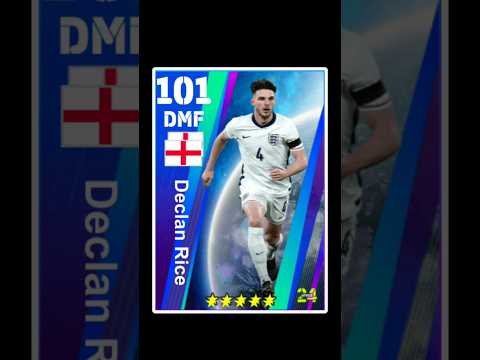 HOW TO TRAIN 101 RATED DECLAN RICE IN EFOOTBALL #DECLANRICE #EFOOTBALL #SHORT #PES #VIRAL #ytshorts