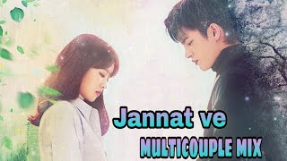 Jannat ve//multicouple mix //Korean mix Hindi song #koreandramamixhindisongs #kdramamixhindisongs