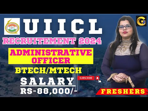 UIICL RECRUITMENT 2024 || AO || 200 POSTS || BTECH/MTECH || ₹ 88,000/- || FRESHERS