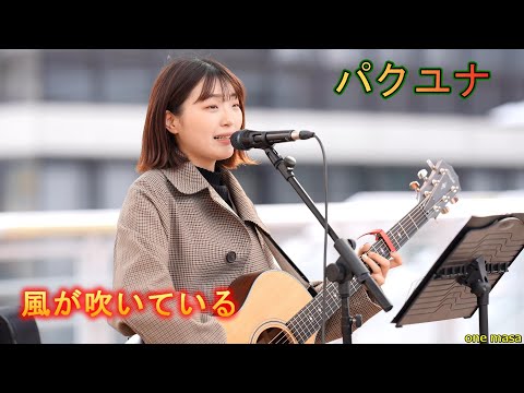 芯のある歌声 パクユナ カバー曲「風が吹いている」海老名自由通路 @yuna_sing12