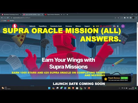 Supra oracles All missions 76 |supra all answers |  supra Airdrop| supra update/supra launch