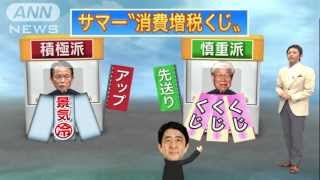 消費増税めぐり政権内で綱引き　安倍総理は・・・（13/08/01）