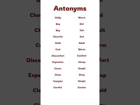 Antonyms/opposite words #english #antonyms #oppositewords #shortsvideo