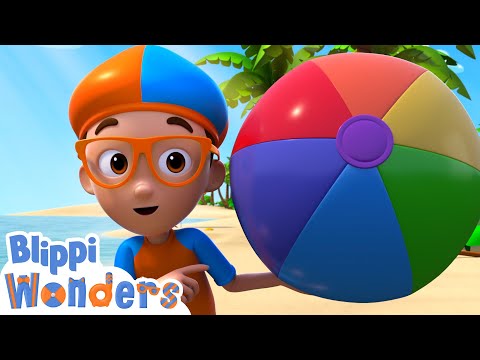 Sunscreen at the Beach! | Blippi Wonders | Kids Cartoons | Party Playtime!