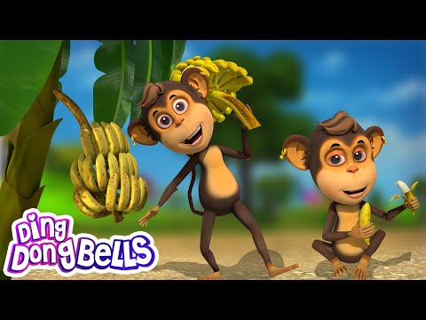 Bandar Mama Aur Kele | बन्दर मामा और केले | Hindi Rhymes And Baby Songs  | Ding Dong Bells