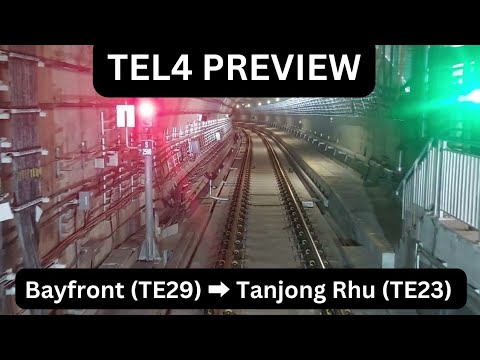 Thomson East Coast Line (TEL4): Bayshore ➡️ Tanjong Rhu FULL trip #smrt