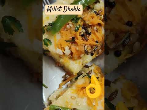 Foxtail Millet Dhokla #healthy #millet #snacks