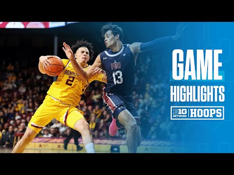 Fairleigh Dickinson at Minnesota | Highlights | Big Ten Men's Basketball | 12/21/2024