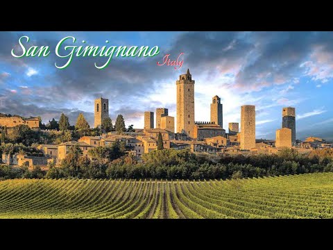 San Gimignano, Tuscany (Toscana) The Beautiful San Gimignano Italy, Towers, 4k, Drone