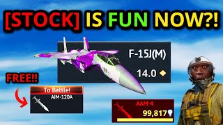 MY F15J(M) [STOCK] GRIND EXPERIENCE WAS ENJOYABLE?! (Free aim120 at Stock💀)