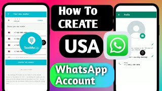 How To Create USA Number For WhatsApp Account | Textmeup Unable to Signup Problem Solve