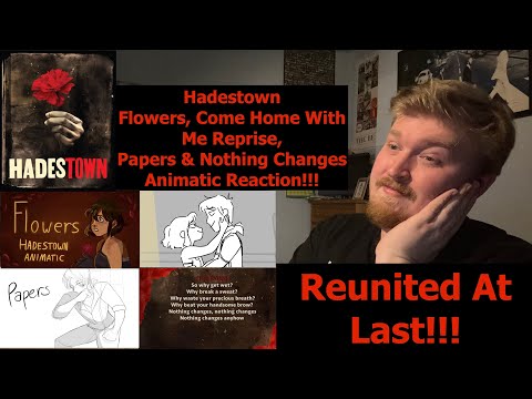 Reunited At Last!!! Hadestown Flowers to Nothing Changes Animatics Reaction!!!