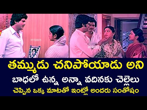 THE SISTER GAVE GOOD NEWS TO THE DISTRESSED BROTHER & SISTERINLAW | MOHAN BABU | RADHIKA | V9 VIDEOS