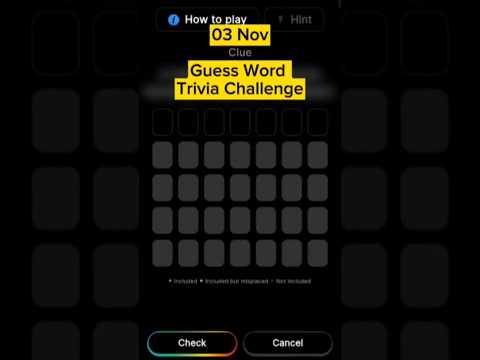 Today 03 Nov Blove DApp Guess Word Trivia Challenge