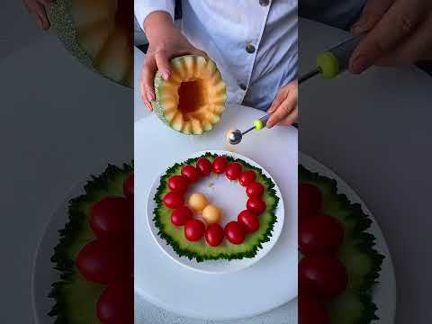 Amazing Cucumber 🥒 Melon 🍈 Make Carving cutting design Skills#Fruit Cutting design#Knife Skills#