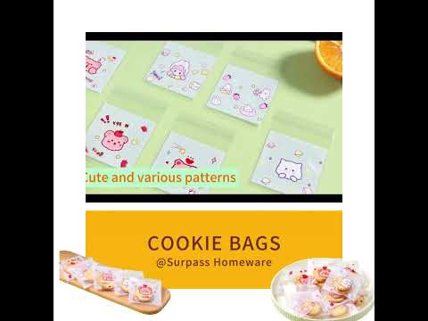 300PACK Self Sealing Cellophane Bags Cookie Bag, Clear Treat Bags #treatbag #candybag