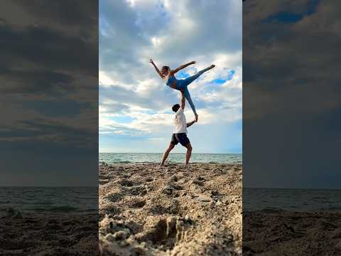 Balance 💙 Tag someone you would try this with! #dance #circuslife #partnerchallenge