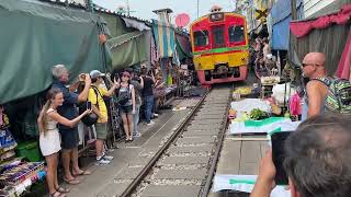 Maeklong Railway Market in Bangkok, Thailand