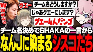 【CRカップ】スクリム2日目、チーム名決めでSHAKAの一言からなんJに染まるシスコたち【VALORANT/ふらんしすこ/切り抜き】