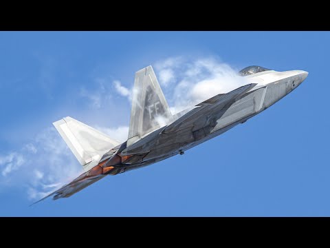 F-22 RAPTOR LIGHTS UP THE SKIES OF MIRAMAR AT AMERICA'S AIRSHOW 2024 -4K