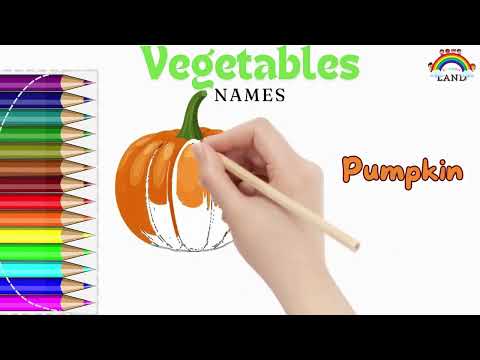 Creative Vegetable Name#3 Art | Drawing and Learning Activity for Kids"