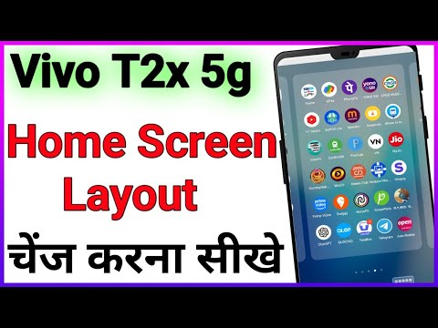 How to Change Home Screen Apps Layout in Vivo // Vivo mobile me icon size change kaise kar