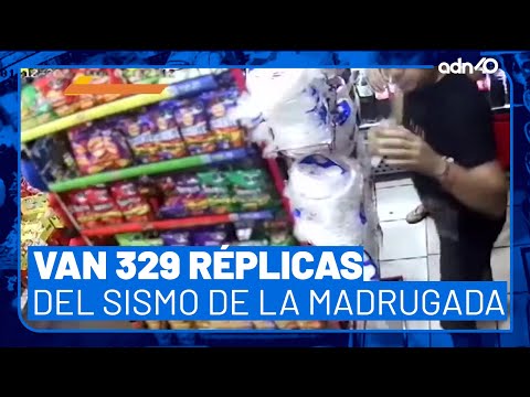 ¿Sentiste el temblor de la madrugada? Hasta el momento van 329 réplicas