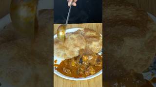 Poori With Simple Mutton Curry 🐐 #shorts  #telugu #telugucooking