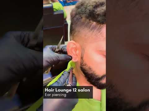 Ear piercing @Hair lounge 12 salon #viral #youtube #viralvideo #ytshorts #hairstyle #yt