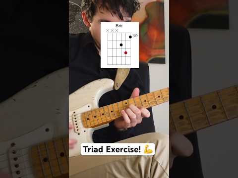 Save + learn this triad exercise! 🎸 #guitarlesson #guitarchords #guitarexercise #guitar #guitartips