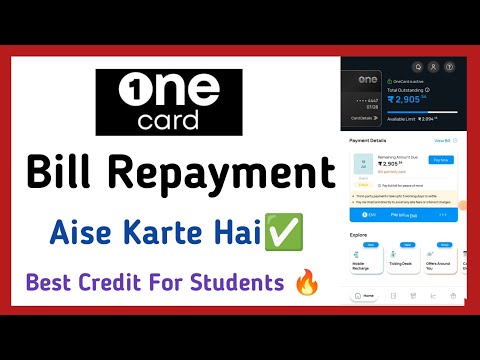 One Card Credit Card Bill Repayment!! One Card Credit Card Repayment Process 🔥✅