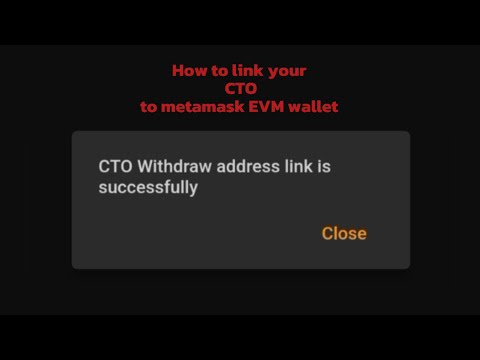 Satoshi CTO withdrawal// How to link wallet address