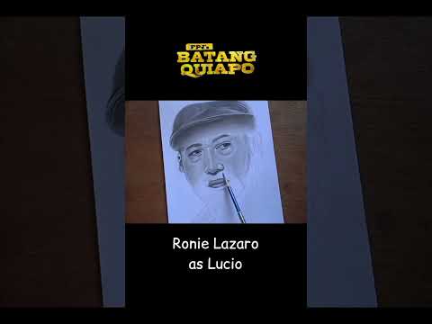 How to draw Ronnie Lazaro as Lucio sa FPJ's Batang Quiapo #shorts