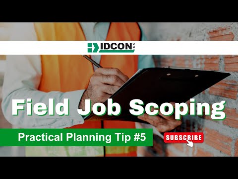 Field Job Scoping: Practical Planning Tip #5