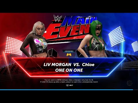 WWE 2K24: AWA main Event: Liv vs Chloe