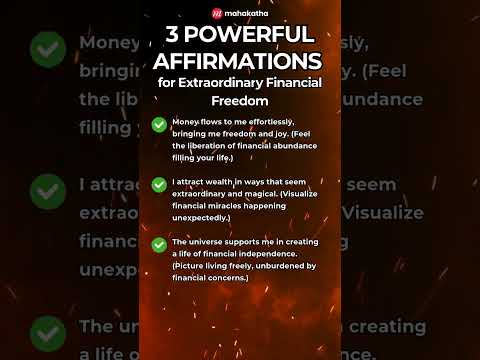 3 Affirmations for Extraordinary Financial Freedom