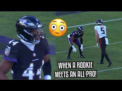 Drake London Vs Marlon Humphrey 🔥 ROOKIE Vs VET! (WR Vs CB) Falcons Vs Ravens highlights