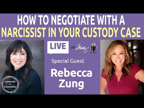 How To Negotiate with a Narcissist in Your Custody Case | Rebecca Zung