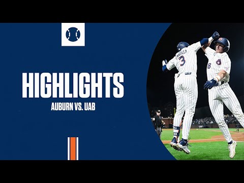 Auburn Baseball - Highlights vs UAB