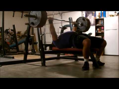 Lexington Plummer: 405 lbs x 2 x 3 Raw Bench