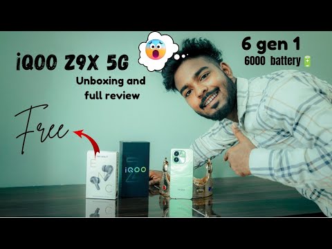 iqz9x unboxing and review full test free🤯 fire Bolt earbuds 6000 battery Snapdragon 6 gen1 processor