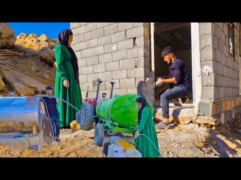 Ebrahim and Soghara's romantic cooperation to finish building a house and provide water