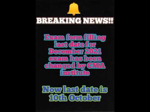 BREAKING NEWS FOR ALL CMA STUDENTS REGARDING DECEMBER EXAMS|| #LEARNING #cmaexams  #shorts #ytshorts