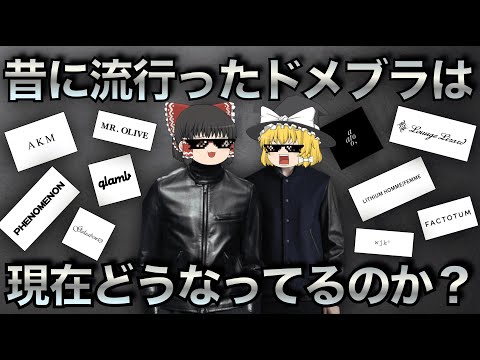 昔に流行ったドメブラが今どうなってるのかを徹底解説！【ゆっくり解説】【ファッション】