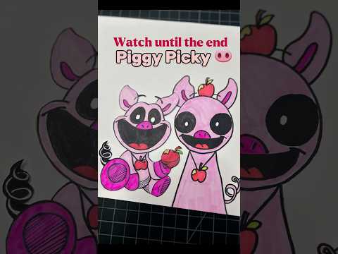 Piggy Picky + SPRUNKI #creepy #art #anime #drawing #shortvideo #shorts #song #art #sprunki #scary