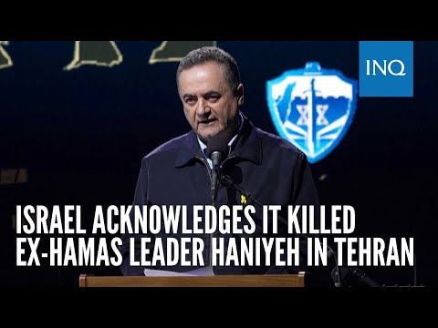 Israel acknowledges it killed ex-Hamas leader Haniyeh in Tehran