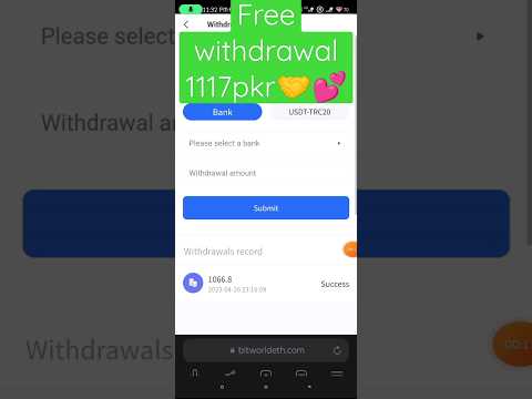 RS.1117 Bitworld Withdraw  Proof/Online Earing In Pakistan/Today Live Withdraw/Today New Earing App