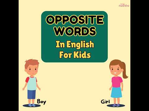 Opposite Words in English for Kids | Learn Opposites in English