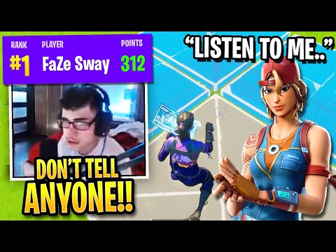 FaZe Sway LEAKED Hiring a Coach to Qualify for FNCS Solo Invitational!  (Fortnite)